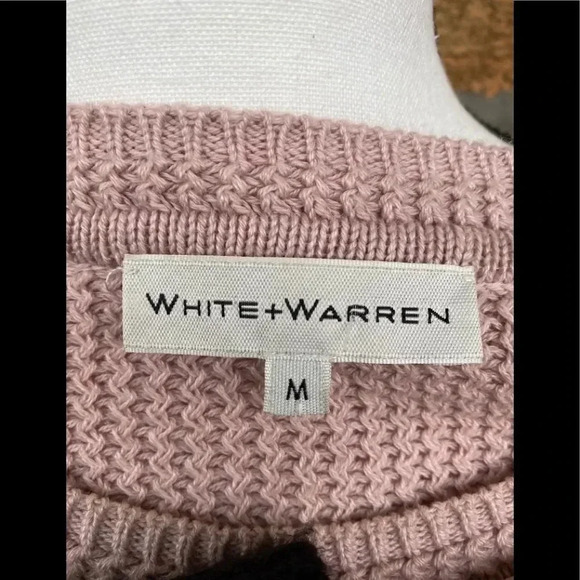White + warren cotton sweater sz medium - Picture 9 of 10